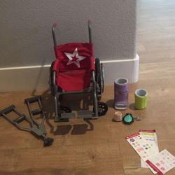 Wheel chair and feel-better kit