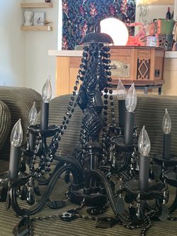 Black chandelier