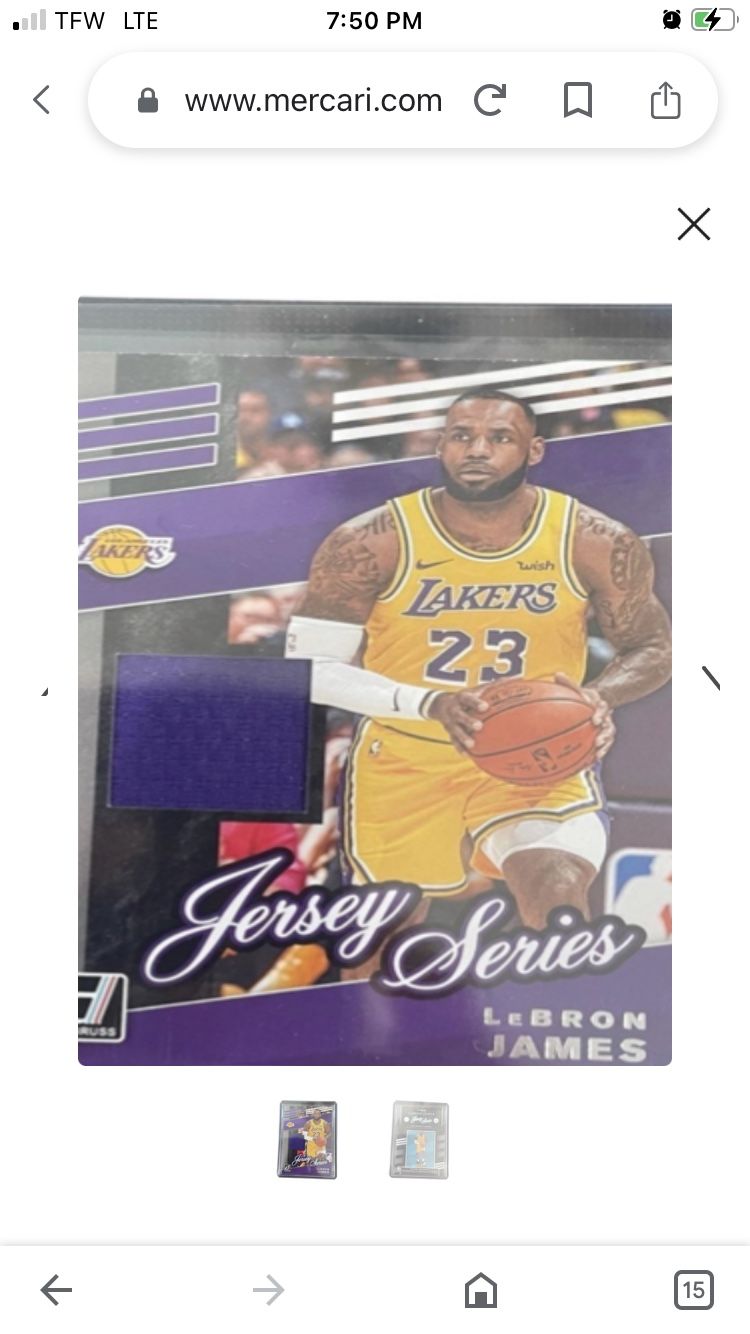 Lebron James jersey card