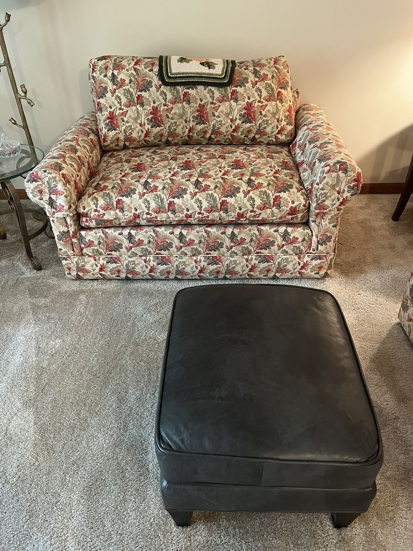 Loveseat and Foot Stool
