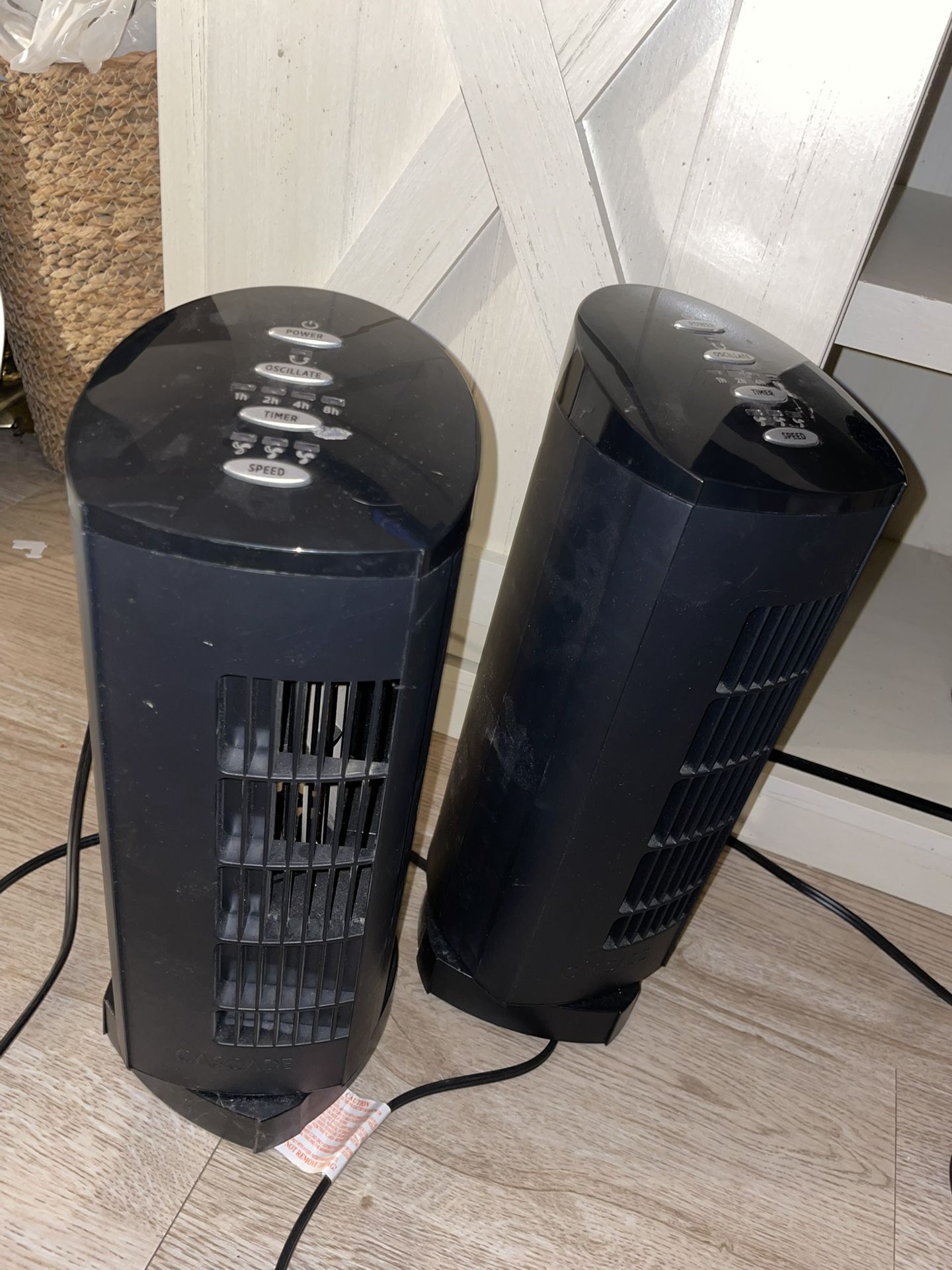 Pair of 10 or 12” Cascade Fans