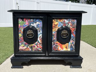 MARVEL/DC Wood  toy Cabinet