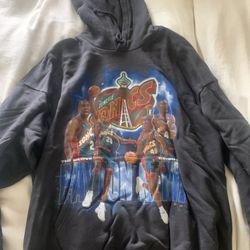 Large Sweater mitchell and ness supersonics hoodie payton and kemp Make A Offer 