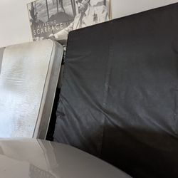 Full Size Mattress, Box Spring And Metal Frame. $100 OBO