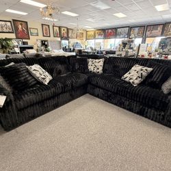 Jumbo corduroy Sectional 