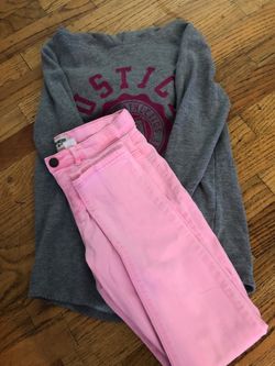 Girls pant and sweatshirt size 12