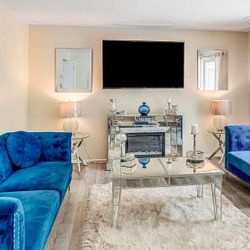 Beautiful Blue Couch & Chair!
