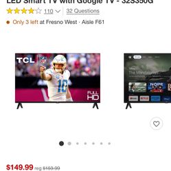 TCL 32 Inch Smart tv