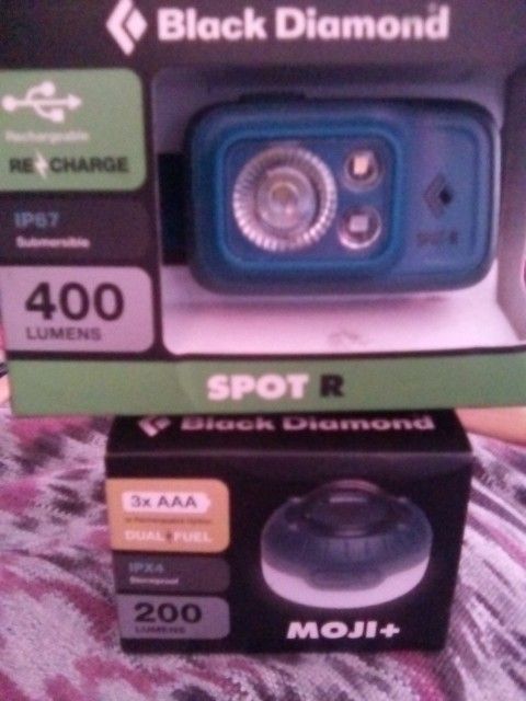Black Diamond Headlamp And Lantern
