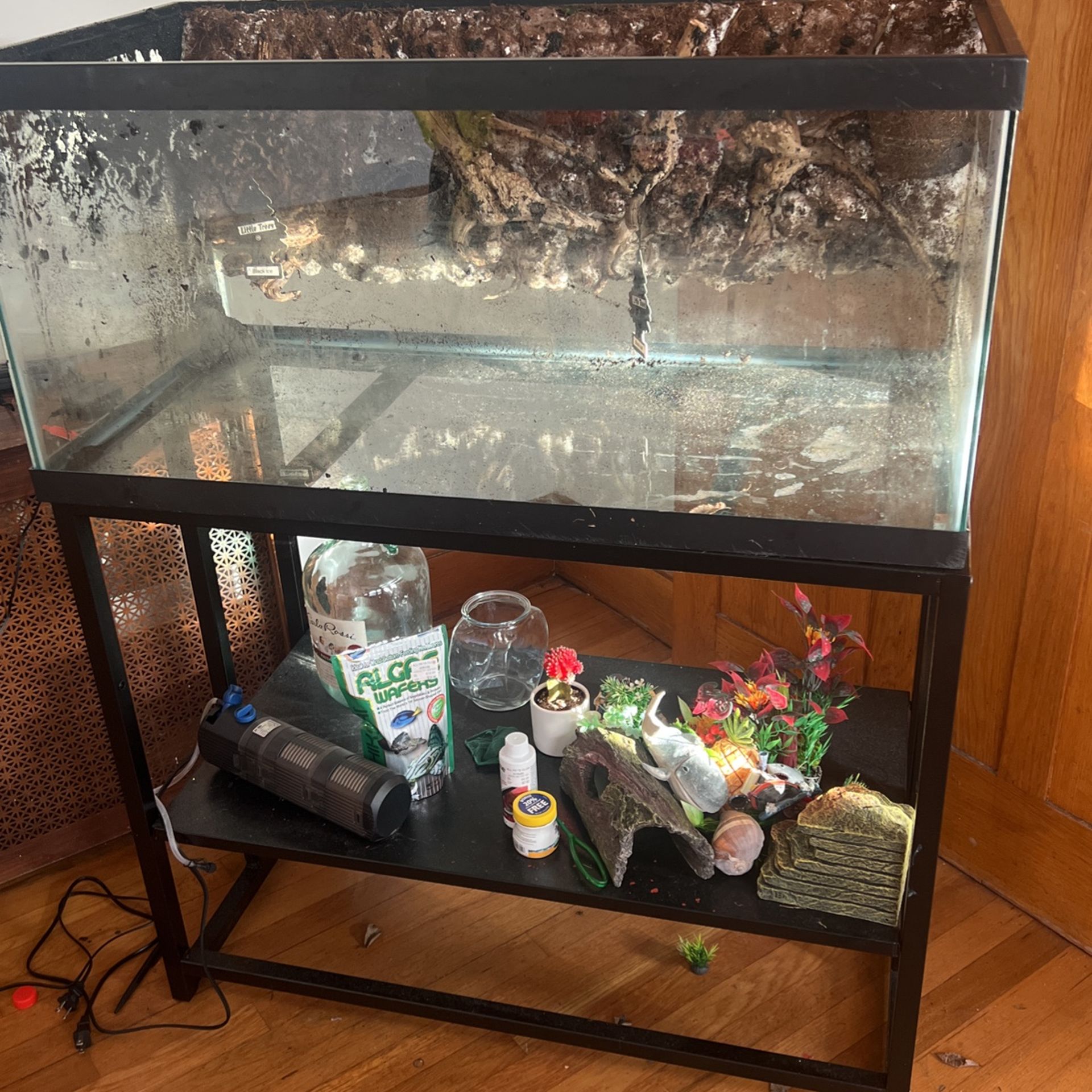 fully built terrarium/ aquarium 40 gal