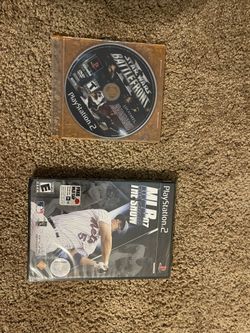 PlayStation 2 Games: Star Wars Battlefront & MLB 07 The Show  mlb is new and sealed never opened 