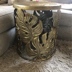 Beautiful Gold Side Table