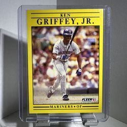 Ken Griffey Jr. Fleer 91 #450 Baseball Card 
