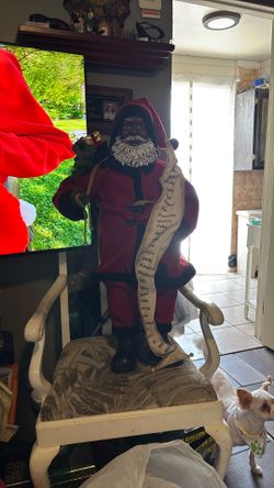 Beautiful African-American Santa 3 feet tall