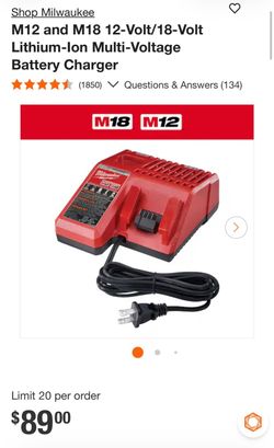 Milwaukee m18 m12 combo charger