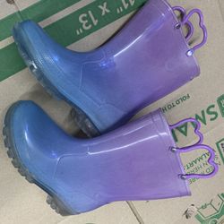 girls toddler child size 11 rain boots