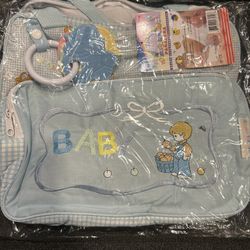 Vintage Precious Moments Baby Boy Diaper Bag 