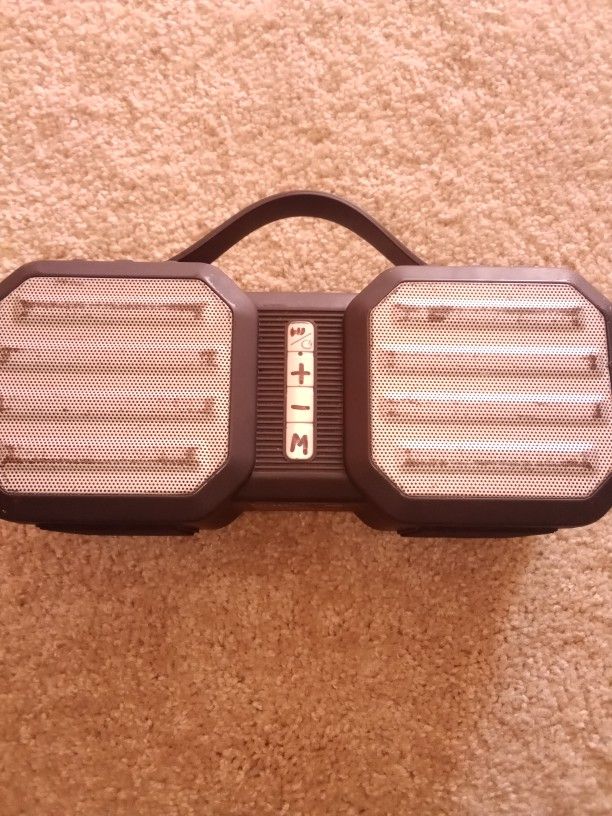 Wireless, Waterproof, and rechargeable Coby Ranger speaker.