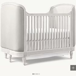 Restoration hardware Belle crib W/ Toddler Converter Bed 
