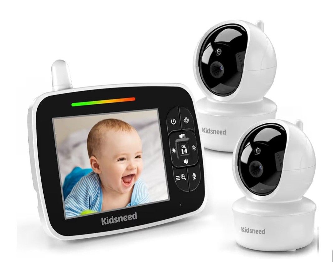 Kidsneed Baby Monitor with 2 Cameras