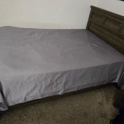 Bed Frame And Box Mattress 