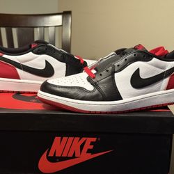 Size 12 - Air Jordan 1 Retro Low OG “Black Toe”