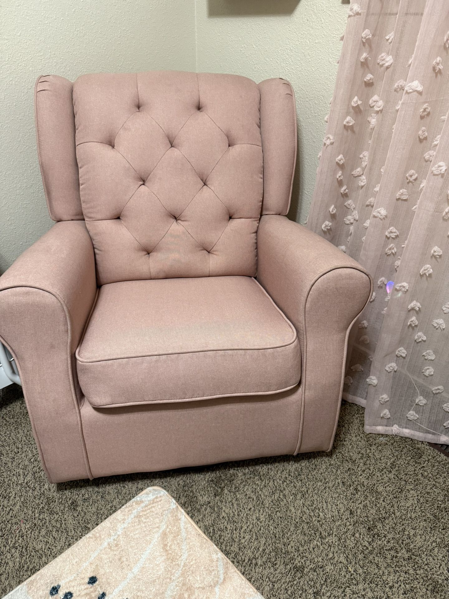 Pink Glider Rocking Chair