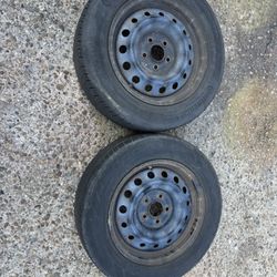 I got 2 rims and tires came out 2013 Nissan Altima , will fit most of the 5x114.3 bolt pattern. Good for full size spare tire or everyday use , 100$ e