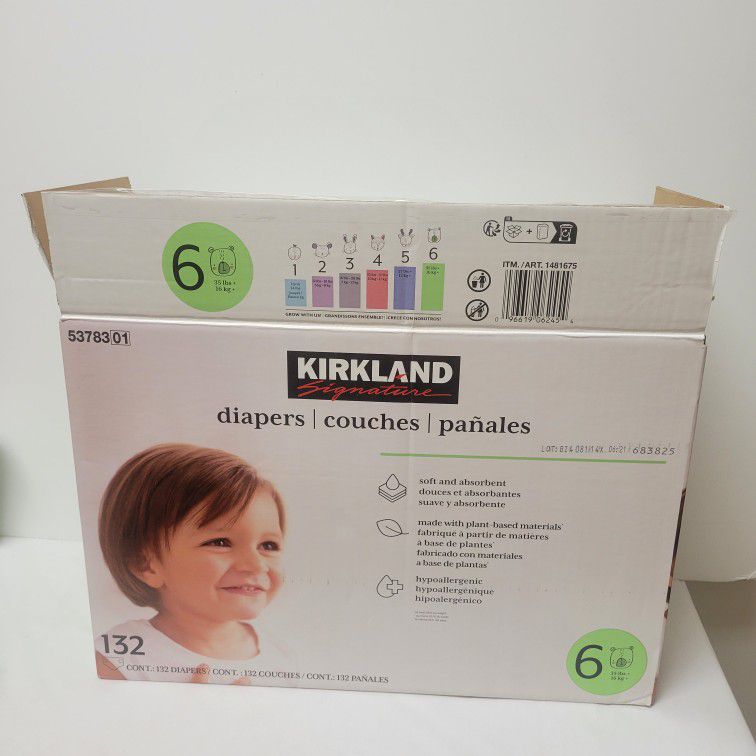 Kirkland Diapers Size 6 - 128 Count 