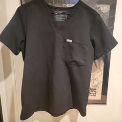 Figs black scrub top M