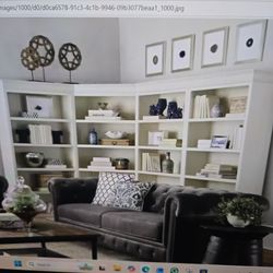 Estate SALE! Black 5 Shelf Bookcase Set Or Buy Pieces