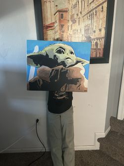 Baby Yoda Painting