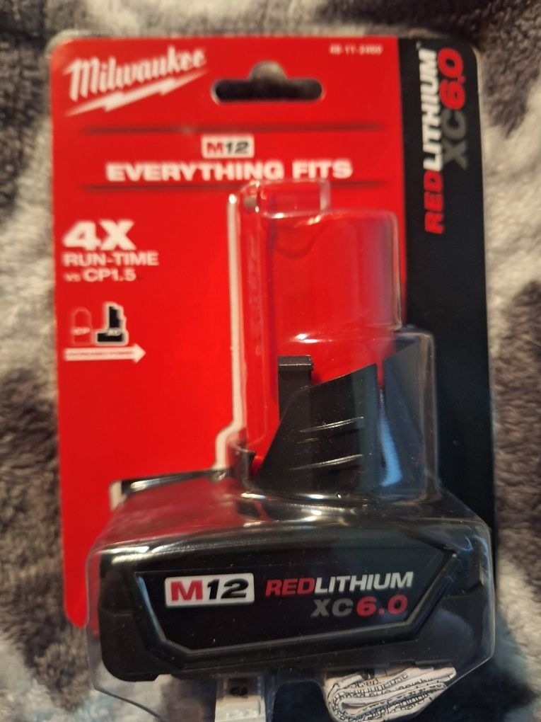 M12 Batteries Red Lithium XC 6.0