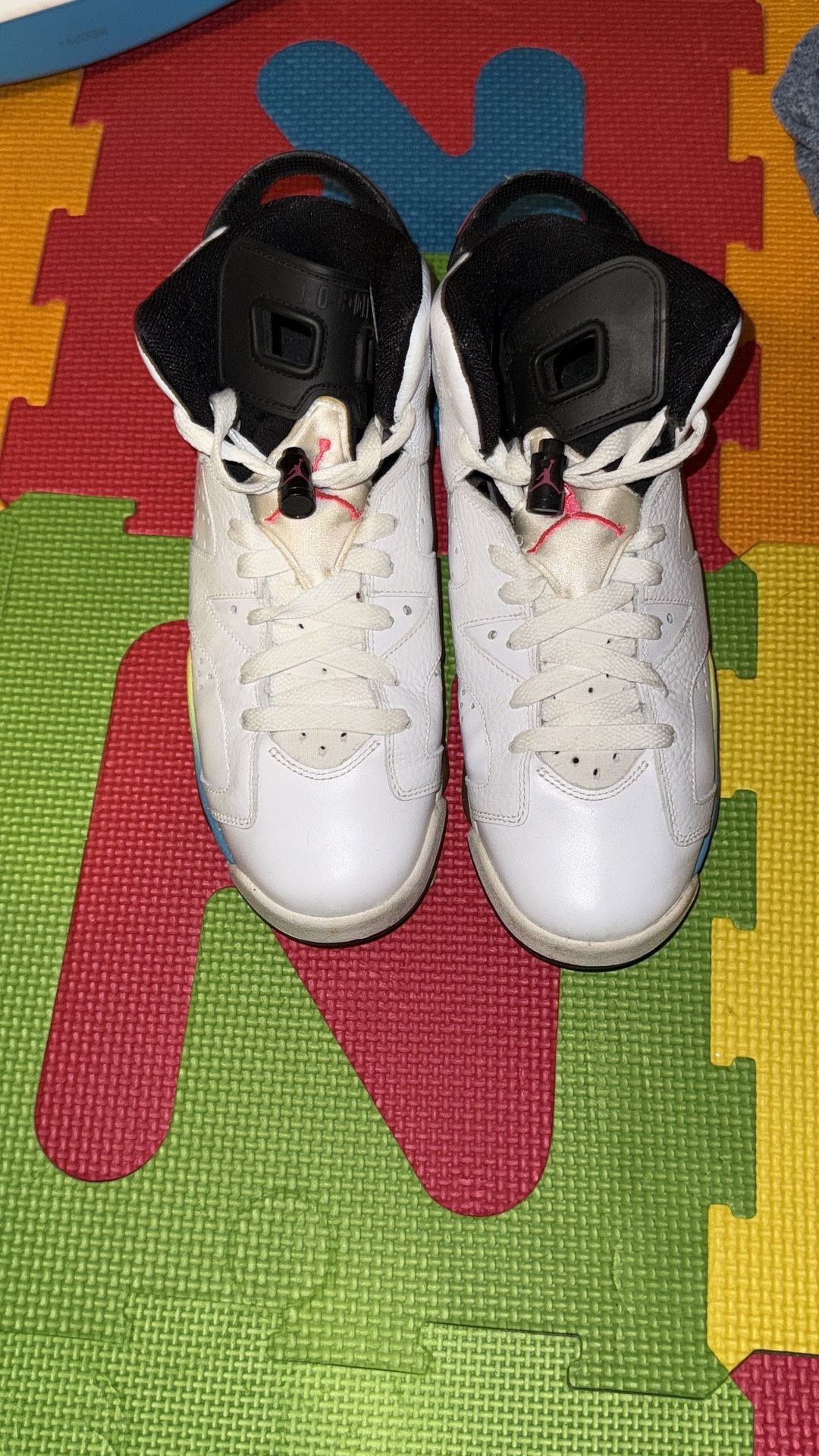Nike Air Jordan 6 VI Retro Rainbow π Size 7Y