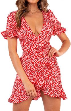 Size small red / white dress