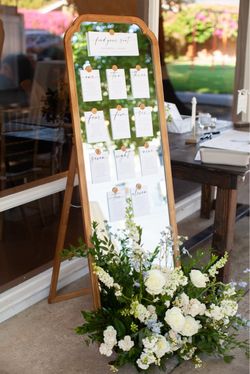 Wooden Easel mirror