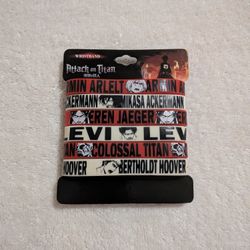 Attack On Titan - Character Rubber Bracelet Set