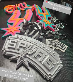 New San Antonio Spurs Hype Chains Necklace with Pendant