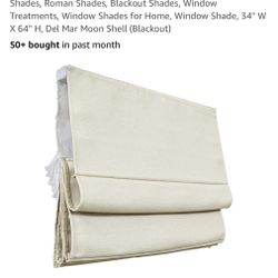 TWO BLACKOUT ROMAN SHADES - BRAND NEW IN BOXES -