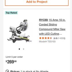 10” Sliding Miter Saw