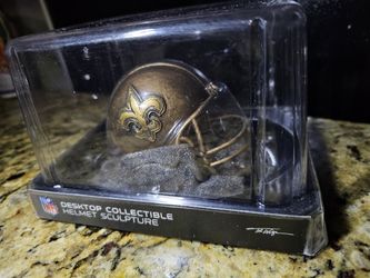 Saints NFL Sculpture Bronze Helmet