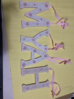 Wood letter for room/nursery