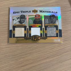 Epic Triple Materials - Upper Deck - Honus Wagner, Ozzie Smith, Pee Wee Reese - 26/99