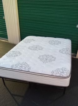 QUEEN BED FRAME WITH MATTRESS