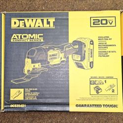 DEWALT
ATOMIC 20V MAX Cordless Brushless Oscillating Multi Tool with (1) 20V 2.0Ah Battery and Charger