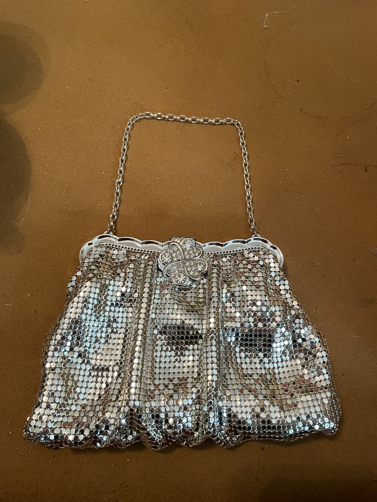 Vintage Whiting Davis Silver Mesh Purse