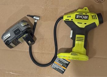 RYOBI ONE+ 18V Cordless High Pressure Inflator with 3.0 Ah Battery