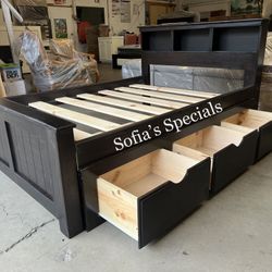 Queen Bed Frame W Drawers 