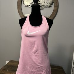 NWOT Women’s Pink Nike dri-fit racerback tank top size small