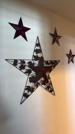 Rustic stars wall decor